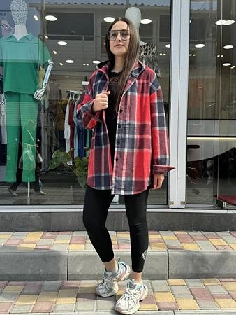 Рубашка Jjf 7731 red - делук