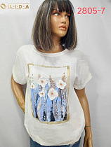 Футболка Lida 2805-7 white - делук