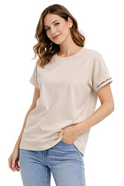 Футболка Fsn 6532 beige - делук
