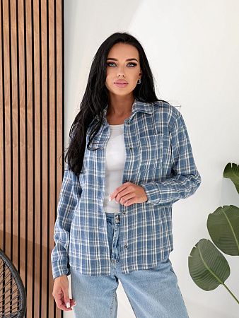 Рубашка Bat 899 l.blue - делук
