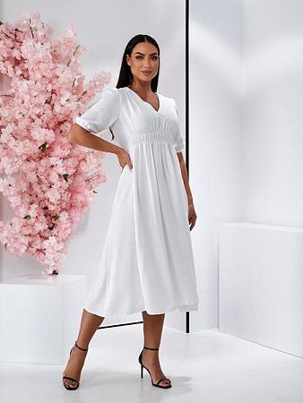 Платье Latoria 494 white - делук