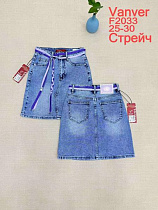Юбка Vanver F2033 l.blue - делук