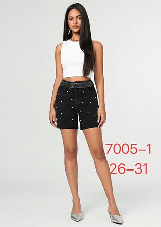Шорты Newjeans 7005-1 black - делук