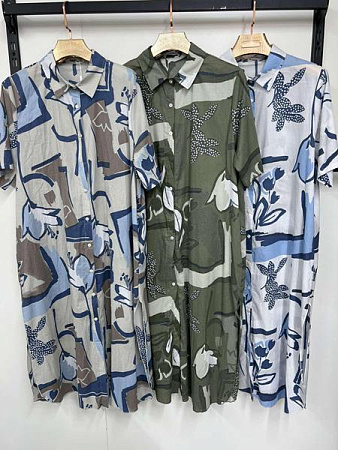 Платье Estima 9010 l.grey - делук