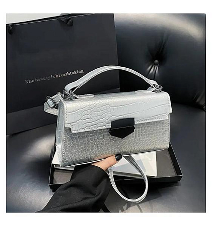 Сумка Fashion Bag 6239-1 silver - делук