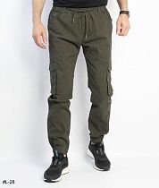 Джоггеры Basanjiu L28 khaki - делук
