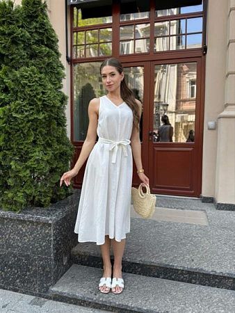 Платье Arina 1610 white - делук