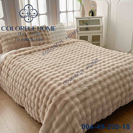 Плед Шиншилла-кролик 006-49-18 beige - делук