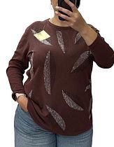 Свитер Elena&Vika 25221 brown - делук