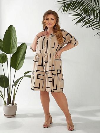 Платье Bat 349-1 beige - делук