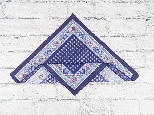 Носовой Платок Shawls P56 navy узбек - делук