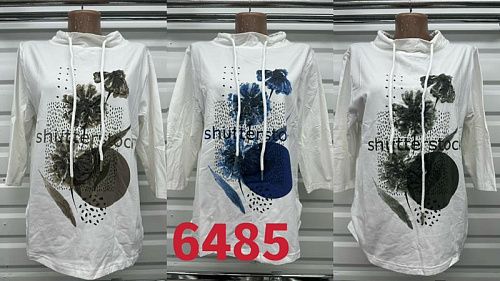 Свитер Gertie 6485 white-blue - делук