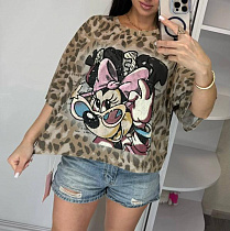 Футболка Lora LR1298 beige - делук