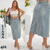 Юбка Liana Denim 411 l.blue - делук