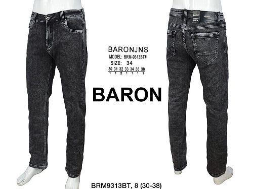 Джинсы God Baron 9313BT grey - делук