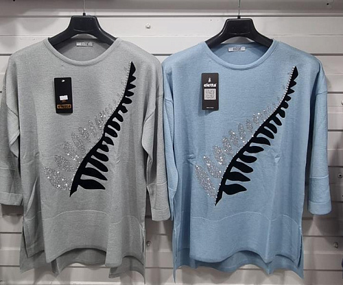 Свитер Julia JL92 l.blue - делук