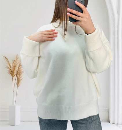Свитер Modnulya 26352 white - делук
