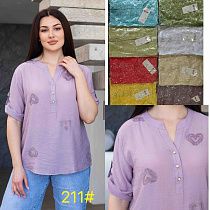 Блузка Jjf 211 mint - делук