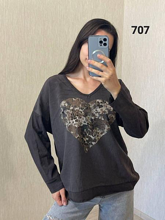 Свитер Fsn 707 d.grey - делук