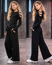 Штаны Karolina KR432 black - делук