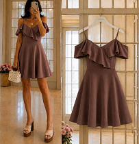 Платье Arina 3132 brown - делук