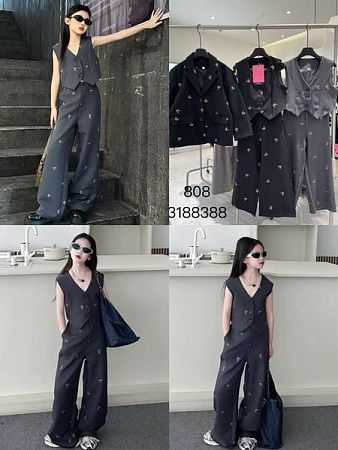 Костюм Delfinka 808 black - делук