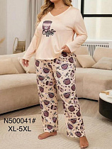 Пижама Brilliant B500041 beige - делук