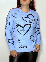 Свитер Kosta 59772 l.blue - делук