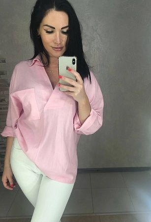 Рубашка Аля Мур 0223-1-1 pink - делук