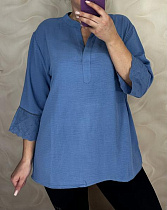 Блузка Levisha 26104 blue - делук
