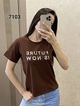 Футболка Fsn 7103 brown - делук
