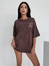 Футболка New Season 8434 brown - делук
