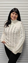 Свитер Lora LR434 white Свитер Lora LR434 white - делук