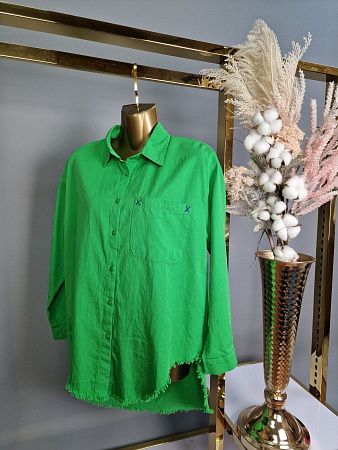 Рубашка No Brand 33012 green - делук