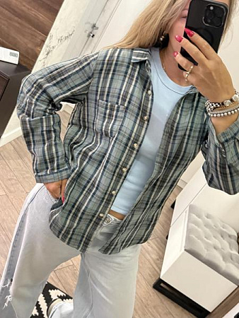 Рубашка Lora LR1254 mint - делук