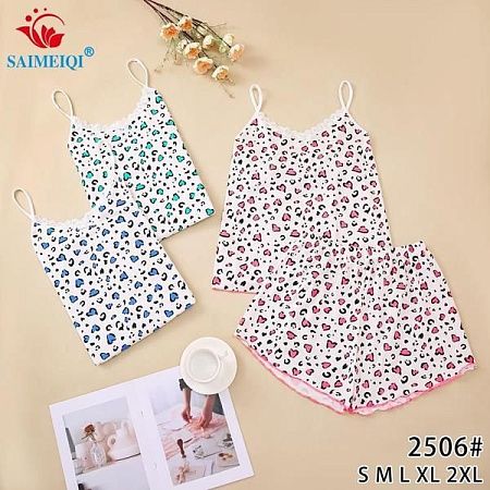 Пижама Saimeiqi 2506 white-blue - делук
