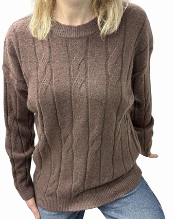 Свитер Elena&Vika 25413 brown - делук