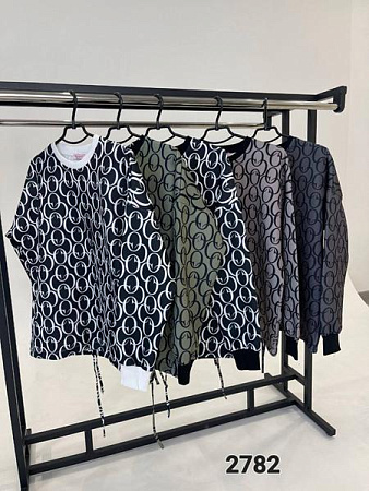 Свитер Fsn 2782 white-black - делук