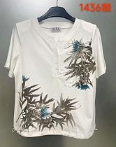 Футболка Lida 1436 white-khaki - делук