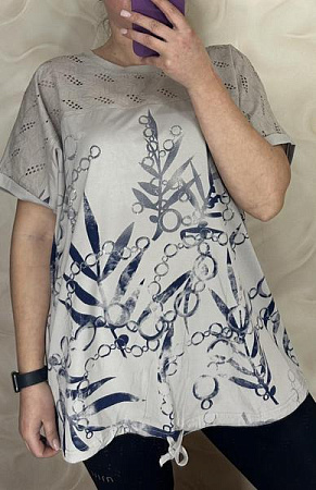 Футболка Levisha 26012 grey - делук