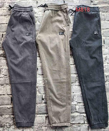 Джоггеры Faraon M818 beige - делук