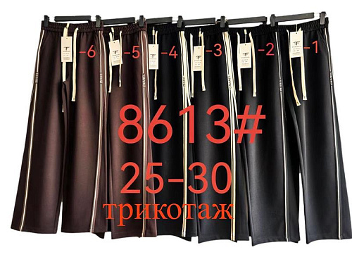 Штаны Спорт Yafeier 8613-3 black - делук