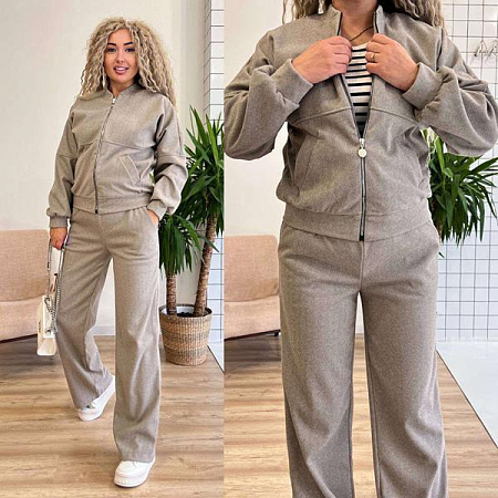 Костюм Спорт Modnulya 3073 beige - делук