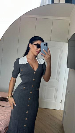 Платье Style Nadezhda 299 d.grey - делук