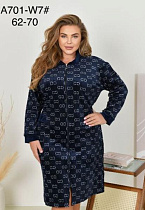 Халат Romeo Life RLA701-W7 navy - делук