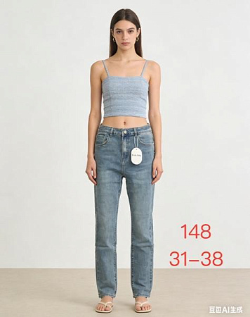 Джинсы Newjeans 148 l.blue - делук