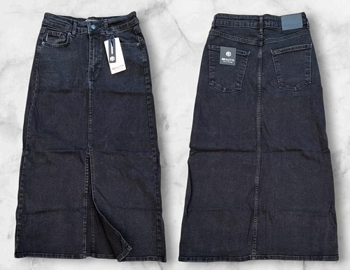 Юбка Maxim Jeans 1013 black (S-XL) - делук