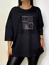 Туника Kosta 7725-48 black - делук