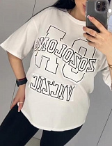 Футболка Lora LR1092 white - делук