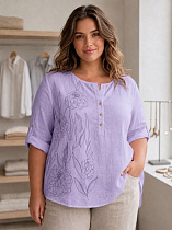 Футболка Levisha 26033 lilac - делук